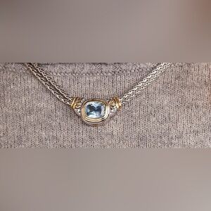 John Madeiros Double-Stand Aqua Necklace!